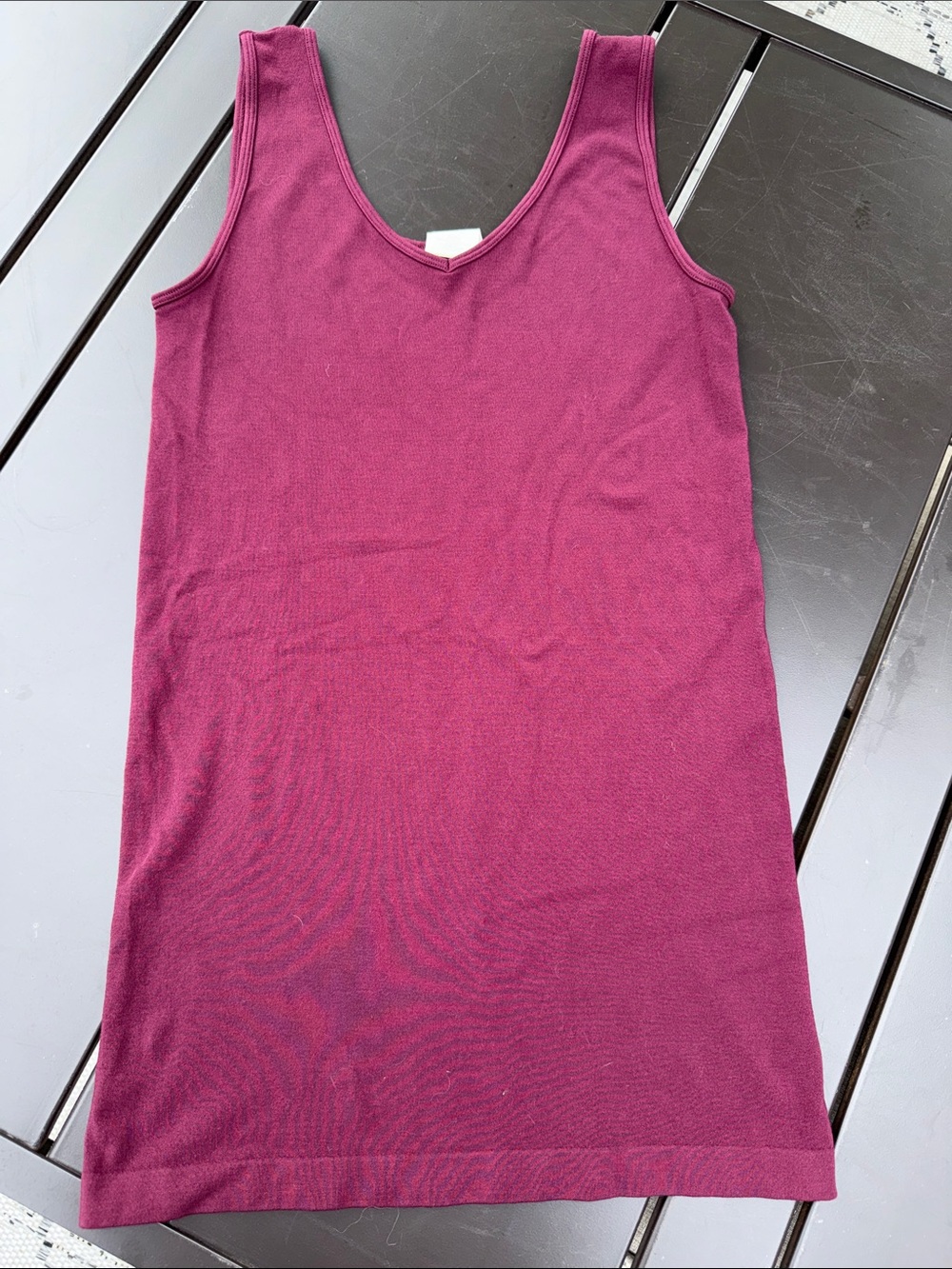 Cest Moi Women’s Sleeveless Tank Top - Berry Pink L Natural Bamboo EUC